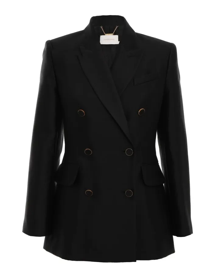 Women Jackets and Coats Zimmermann Natura Tuxedo Jacket Black