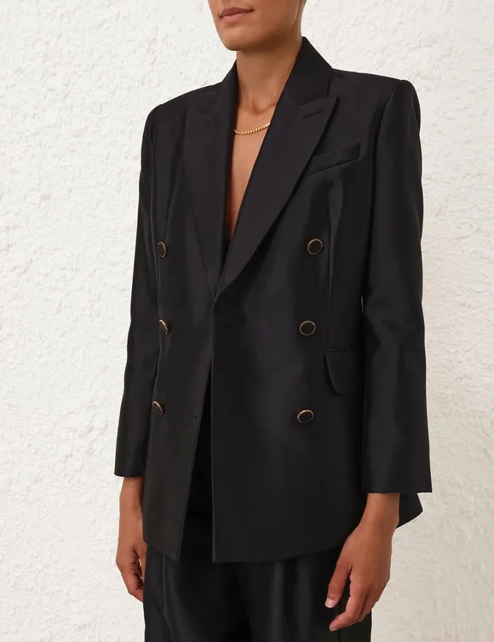 Women Jackets and Coats Zimmermann Natura Tuxedo Jacket Black