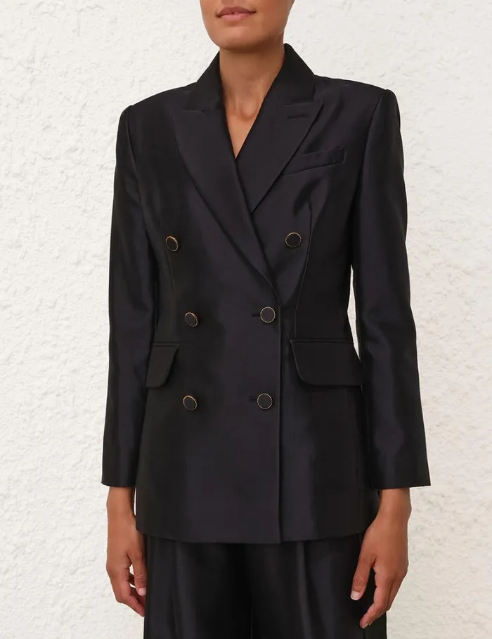 Women Jackets and Coats Zimmermann Natura Tuxedo Jacket Black