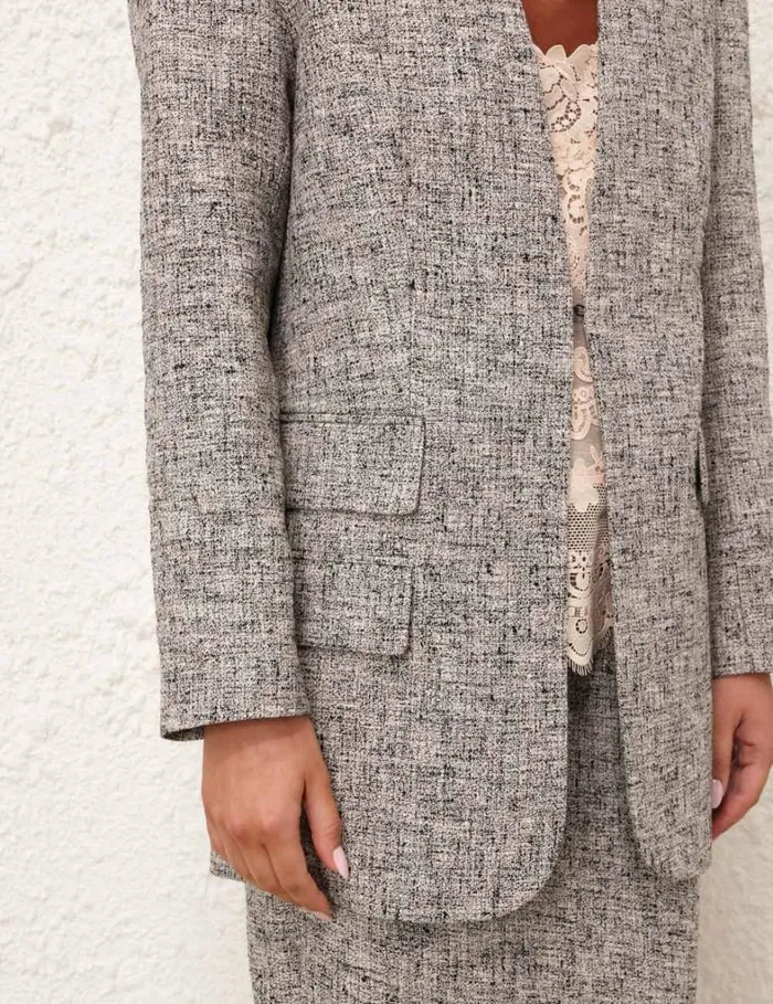 Women Jackets and Coats Zimmermann Tranquillity Oversized Jacket Blackcream