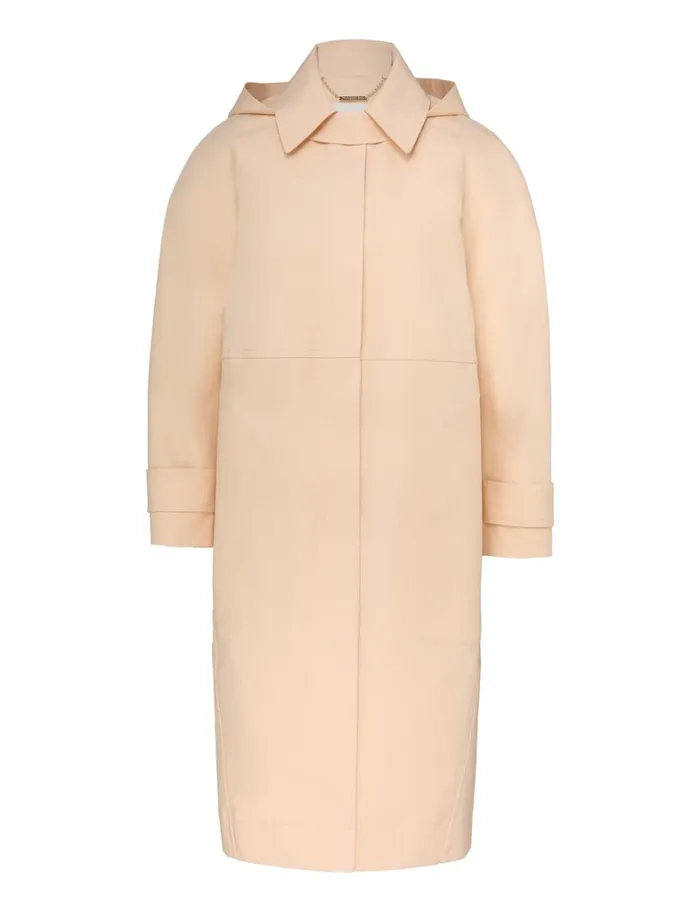 Women Jackets and Coats Zimmermann Tranquillity Poplin Crombie Peach