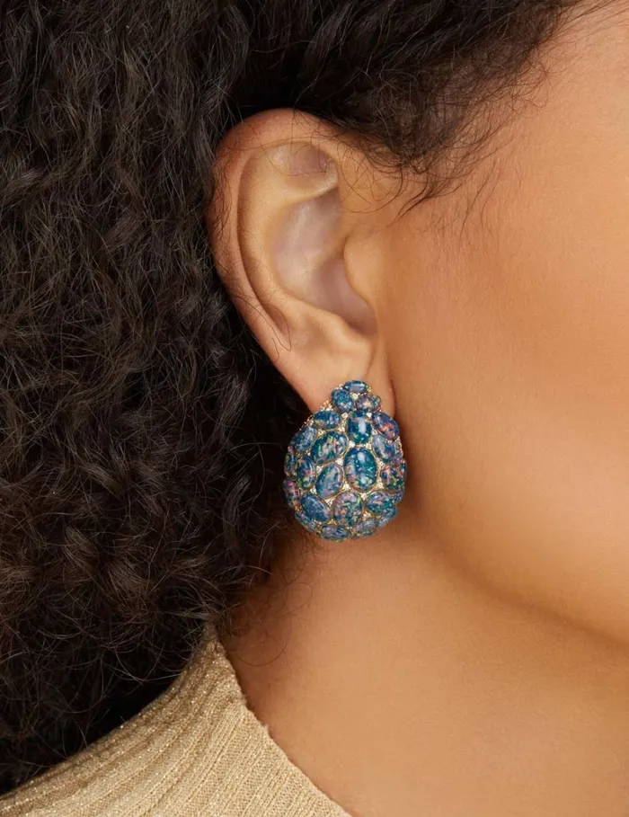 Women Jewellery Zimmermann Austral Statement Earrings Goldgreen