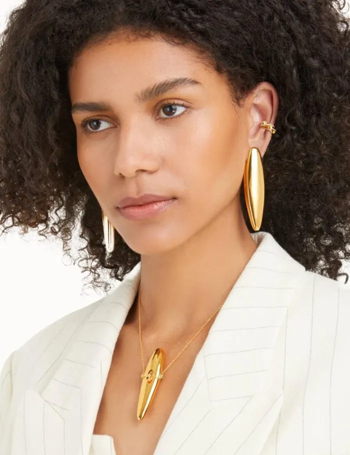 Women Jewellery Zimmermann Paint Stroke Earrings Gold