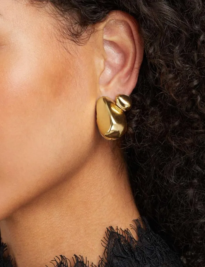 Women Jewellery Zimmermann Pebble Medium Earrings Gold