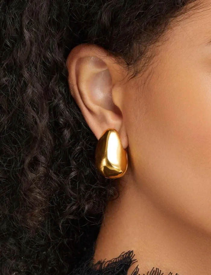 Women Jewellery Zimmermann Pebble Medium Earrings Gold