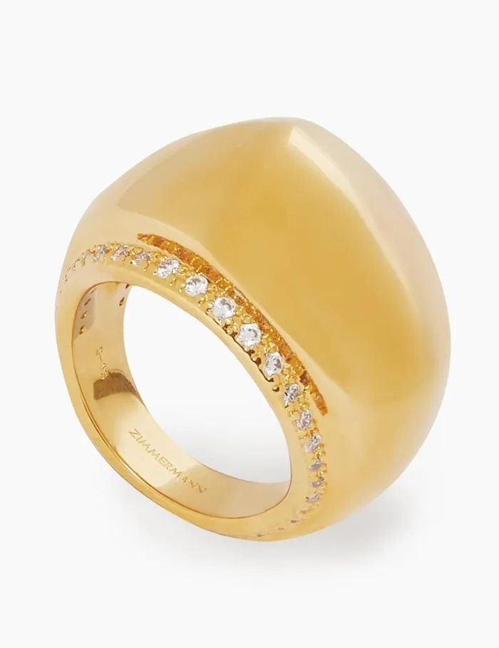 Women Jewellery Zimmermann Pebble Ring Gold