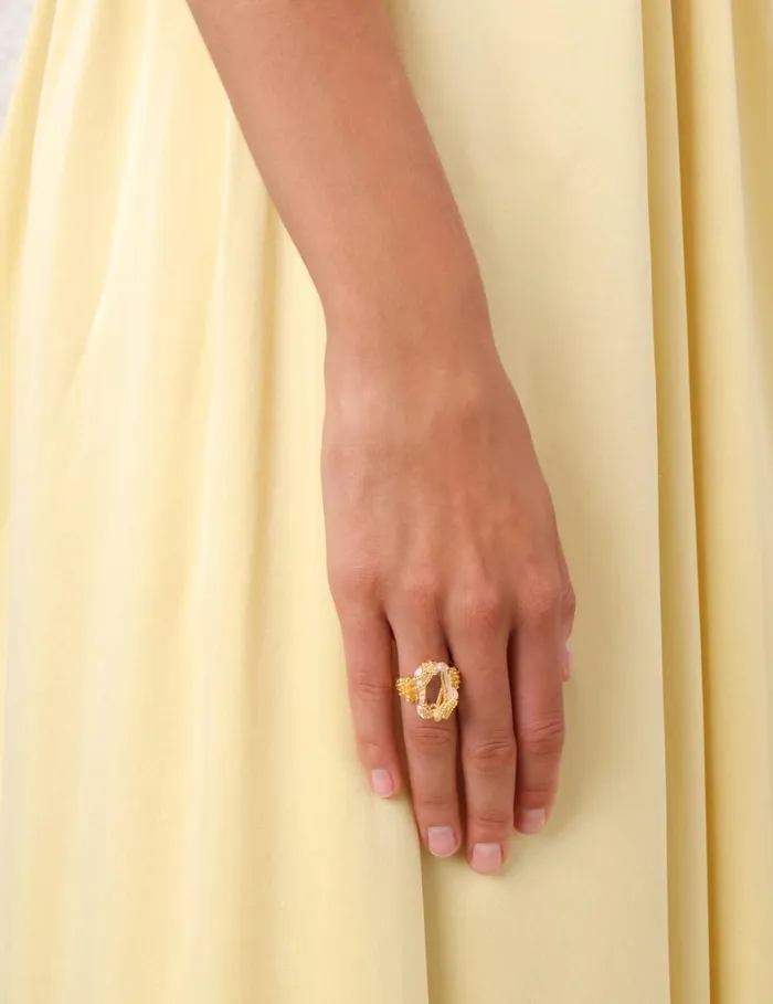 Women Jewellery Zimmermann Zimmermann Bloom Ring Goldblush