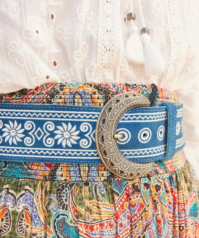 Women Joe Browns Accessories and Jewellery Into The Blues Embroidered Suede Belt Women Joe Browns Accessories and Jewellery Into The Blues Embroidered Suede Belt