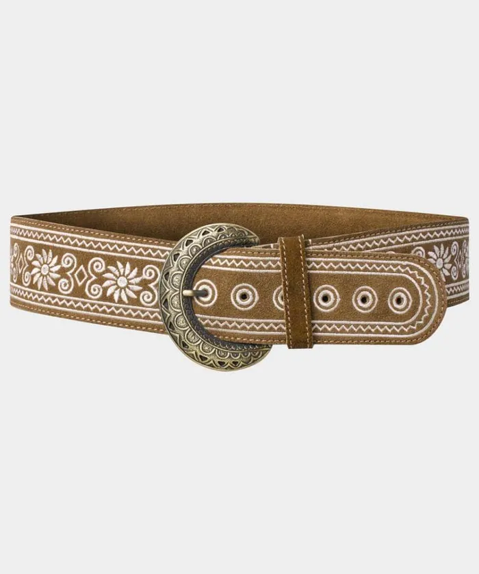 Women Joe Browns Accessories and Jewellery Into The Sands Embroidered Suede Belt Women Joe Browns Accessories and Jewellery Into The Sands Embroidered Suede Belt