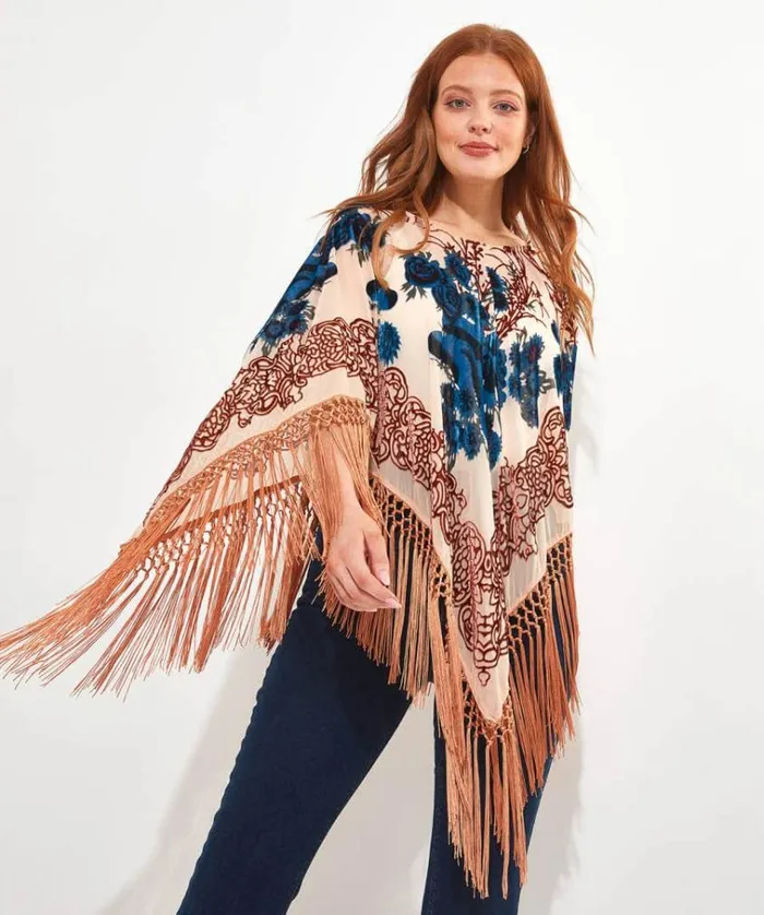 Women Joe Browns Accessories and Jewellery Paradise Lost Devore Poncho