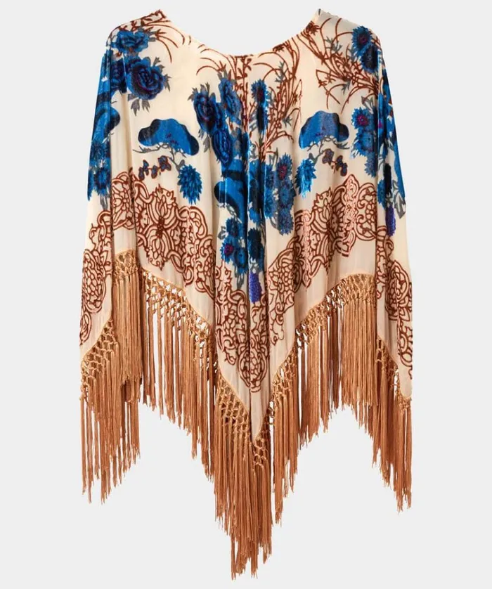 Women Joe Browns Accessories and Jewellery Paradise Lost Devore Poncho Women Joe Browns Accessories and Jewellery Paradise Lost Devore Poncho