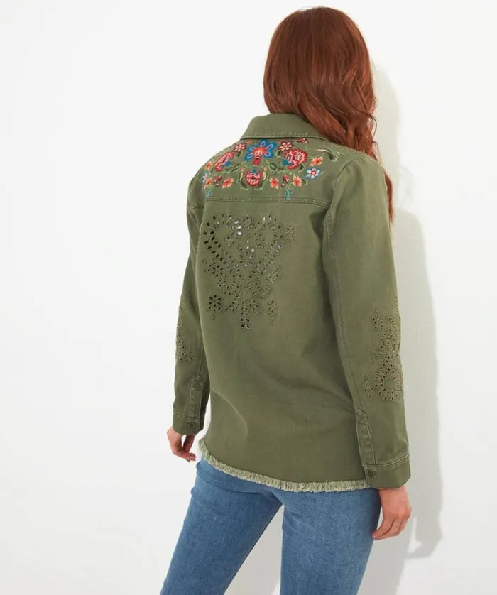 Women Joe Browns Blazers Summer Dream Embroidered Boutique Shacket Women Joe Browns Blazers Summer Dream Embroidered Boutique Shacket