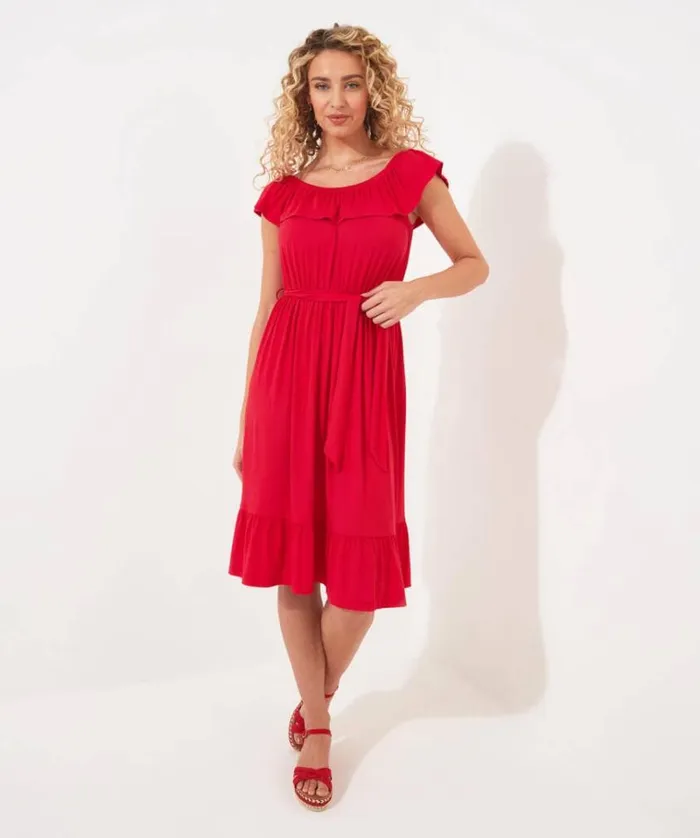 Women Joe Browns Dresses Beautiful Bardot Plain Jersey Dress