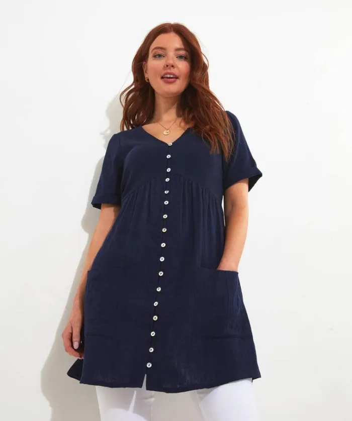 Women Joe Browns Dresses Crinkle Cotton Tunic