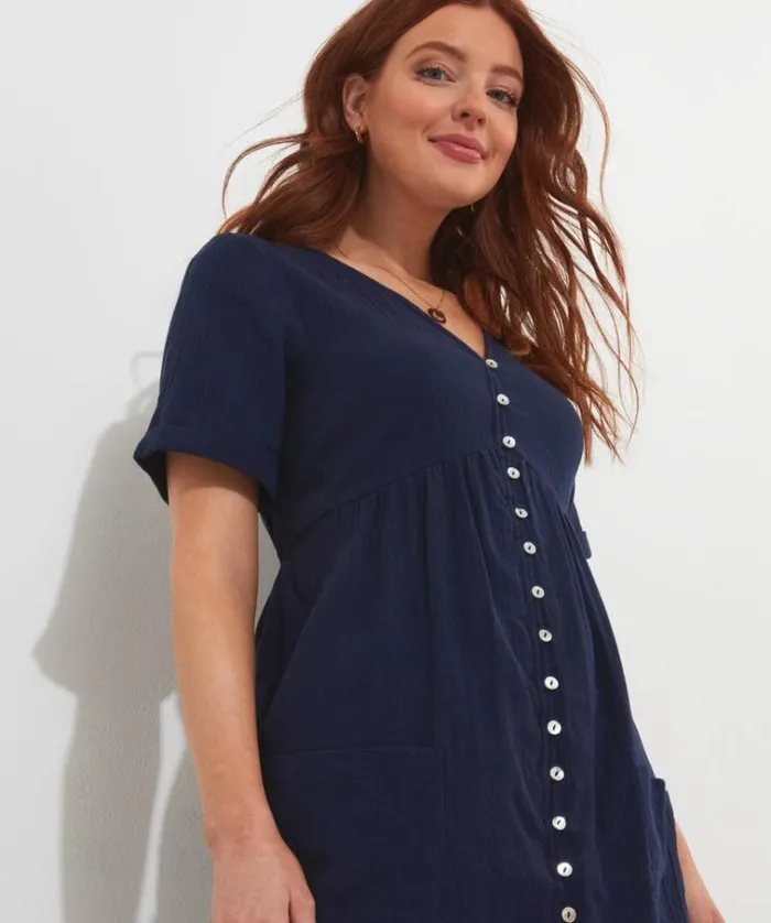 Women Joe Browns Dresses Crinkle Cotton Tunic Women Joe Browns Dresses Crinkle Cotton Tunic