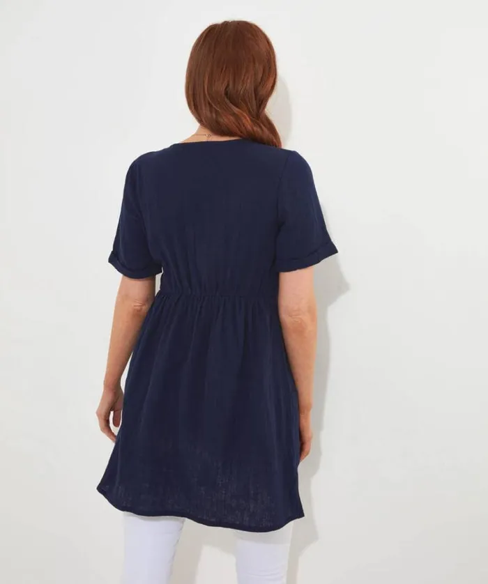 Women Joe Browns Dresses Crinkle Cotton Tunic Women Joe Browns Dresses Crinkle Cotton Tunic