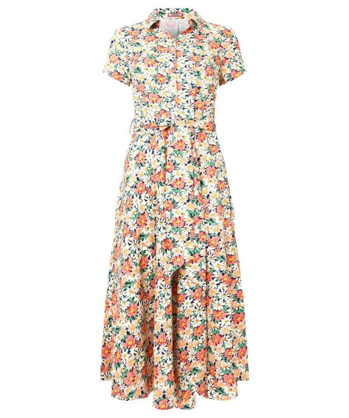 Women Joe Browns Dresses Linen Blend Floral Shirt Dress Women Joe Browns Dresses Linen Blend Floral Shirt Dress