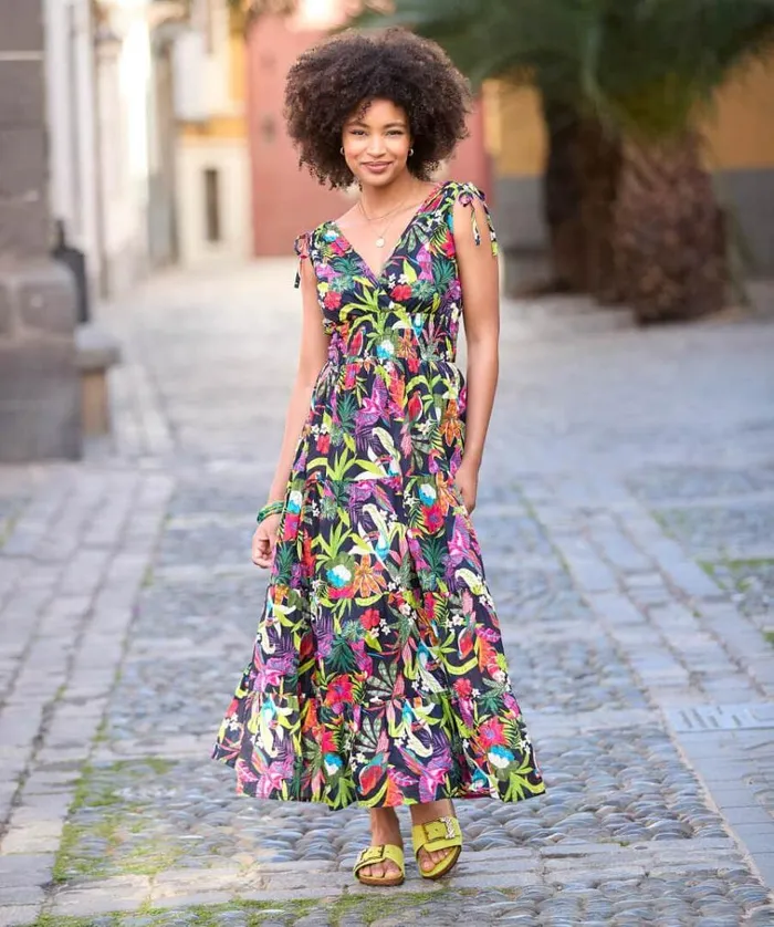 Women Joe Browns Dresses Lullah Tropical Cotton Sundress Women Joe Browns Dresses Lullah Tropical Cotton Sundress