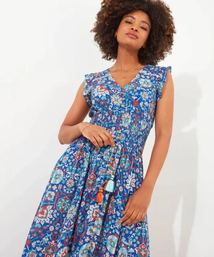 Women Joe Browns Dresses Moroccan Blue Sundress Women Joe Browns Dresses Moroccan Blue Sundress