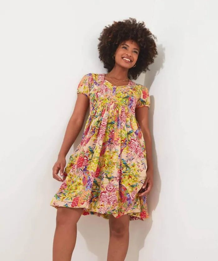 Women Joe Browns Dresses Perfect Peacock Button Front Dress