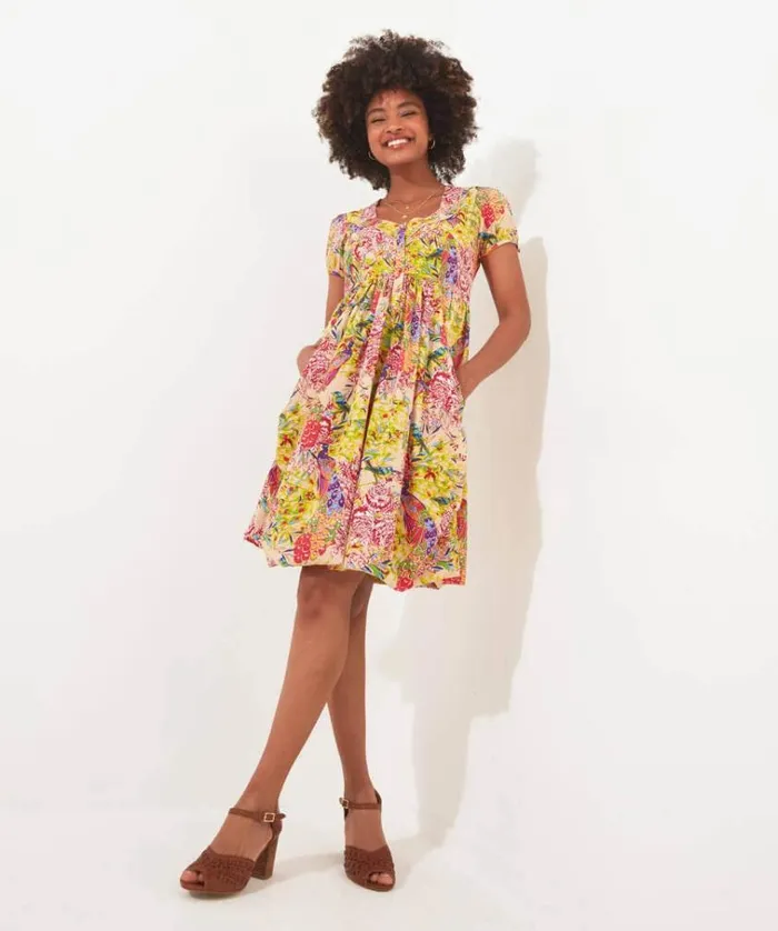 Women Joe Browns Dresses Perfect Peacock Button Front Dress Women Joe Browns Dresses Perfect Peacock Button Front Dress