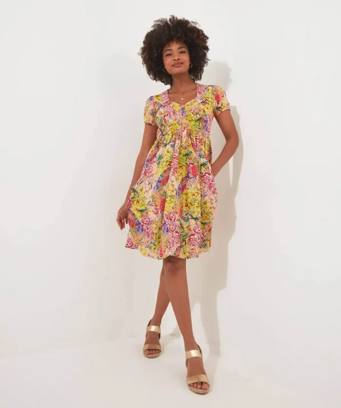 Women Joe Browns Dresses Perfect Peacock Button Front Dress Women Joe Browns Dresses Perfect Peacock Button Front Dress