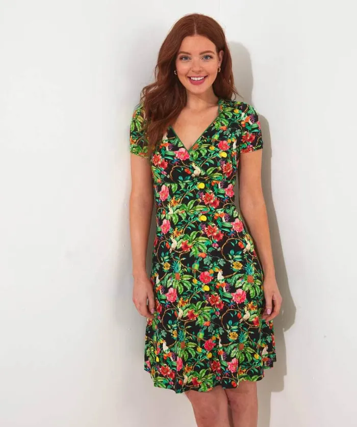 Women Joe Browns Dresses Pretty Parrot Jersey Dress