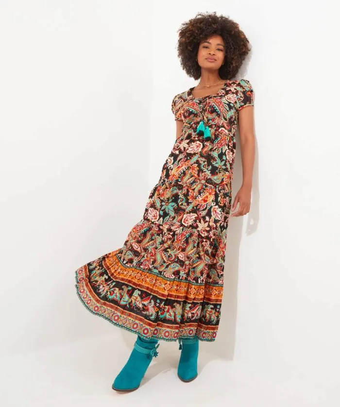 Women Joe Browns Dresses Saffron Border Print Dress