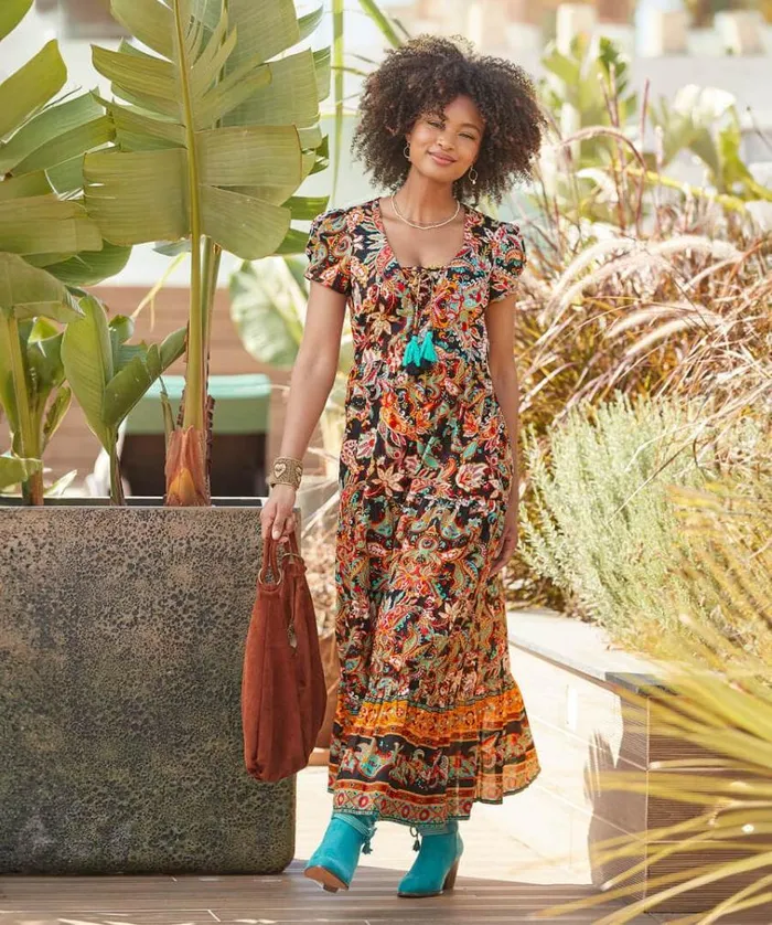 Women Joe Browns Dresses Saffron Border Print Dress Women Joe Browns Dresses Saffron Border Print Dress