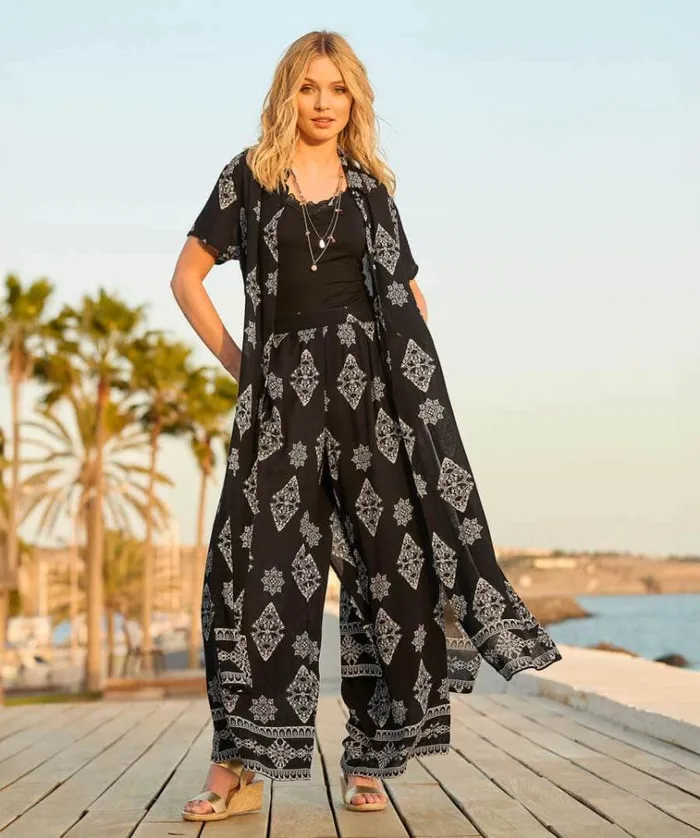 Women Joe Browns Dresses Stunning Border Print Overshirt Women Joe Browns Dresses Stunning Border Print Overshirt