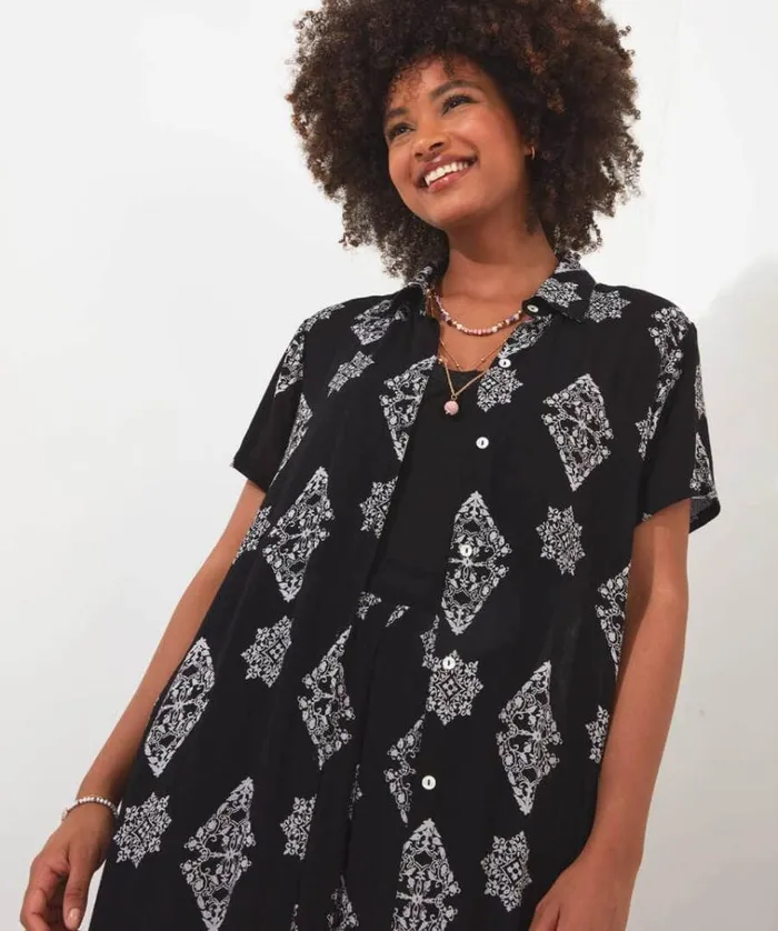 Women Joe Browns Dresses Stunning Border Print Overshirt Women Joe Browns Dresses Stunning Border Print Overshirt