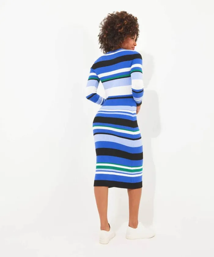 Women Joe Browns Dresses Summer Chic Striped Rib Knit Dress Women Joe Browns Dresses Summer Chic Striped Rib Knit Dress