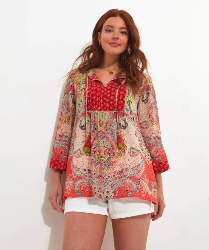 Women Joe Browns Dresses Sunset Dreams Scarf Print Top