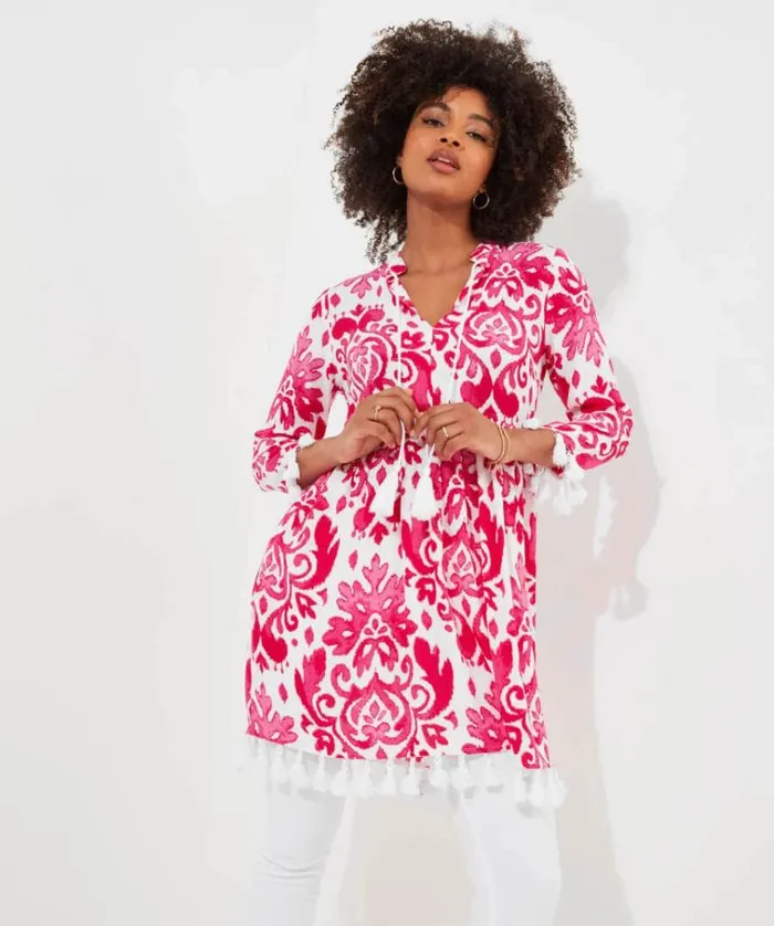 Women Joe Browns Dresses Tassel Trim Tunic Women Joe Browns Dresses Tassel Trim Tunic