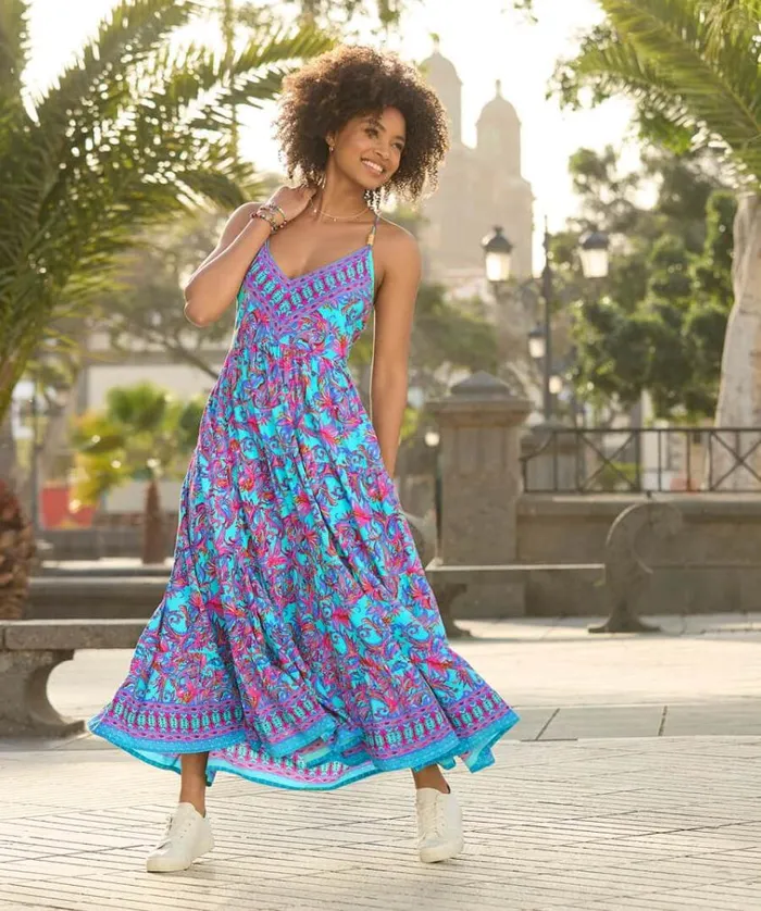 Women Joe Browns Dresses Vibrant Border Print Sundress Women Joe Browns Dresses Vibrant Border Print Sundress