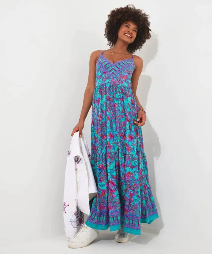 Women Joe Browns Dresses Vibrant Border Print Sundress Women Joe Browns Dresses Vibrant Border Print Sundress