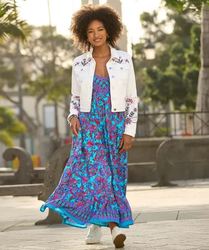Women Joe Browns Dresses Vibrant Border Print Sundress Women Joe Browns Dresses Vibrant Border Print Sundress