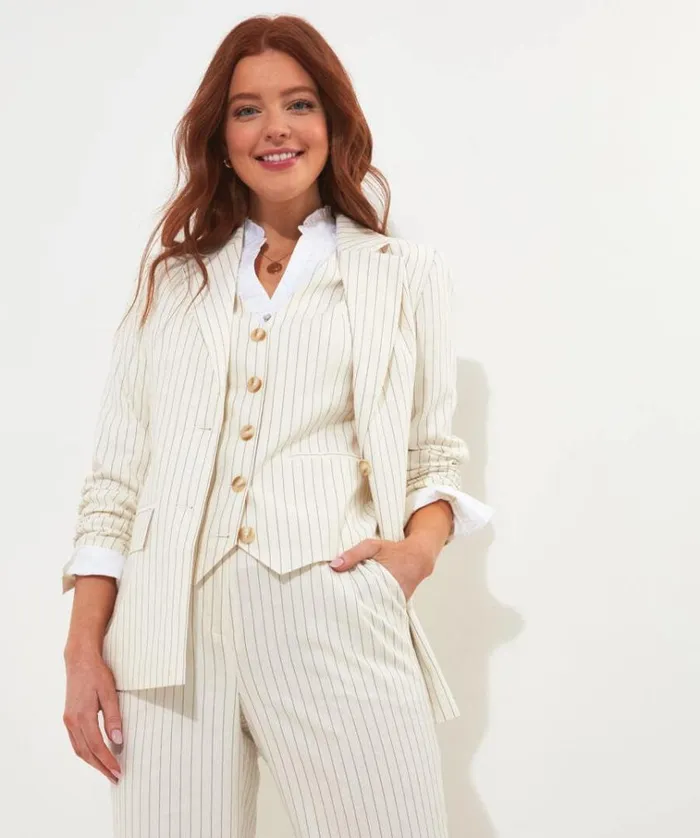 Women Joe Browns Jackets and Coats Bianca Pinstripe Jacket