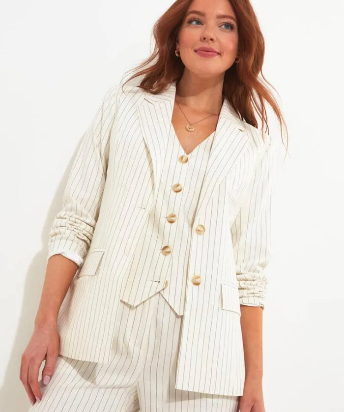 Women Joe Browns Jackets and Coats Bianca Pinstripe Jacket Women Joe Browns Jackets and Coats Bianca Pinstripe Jacket