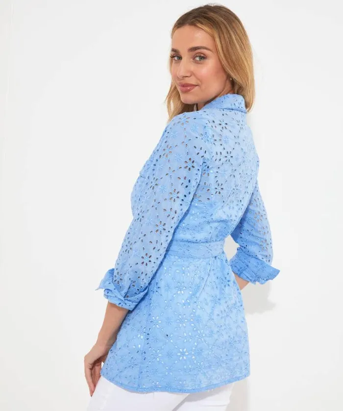 Women Joe Browns Jackets and Coats Blissfully Broderie Belted Jacket Women Joe Browns Jackets and Coats Blissfully Broderie Belted Jacket