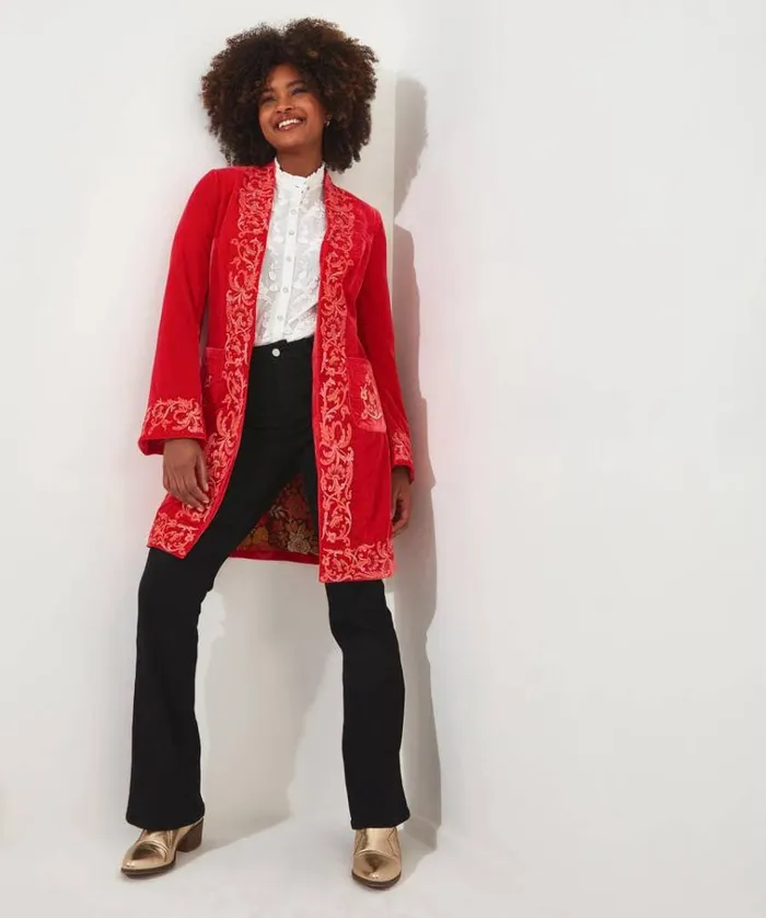 Women Joe Browns Jackets and Coats Embroidered Longline Boutique Jacket Women Joe Browns Jackets and Coats Embroidered Longline Boutique Jacket