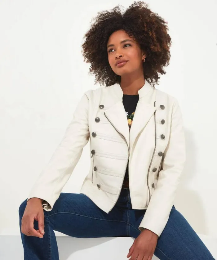 Women Joe Browns Jackets and Coats Luxe Leather Military Jacket