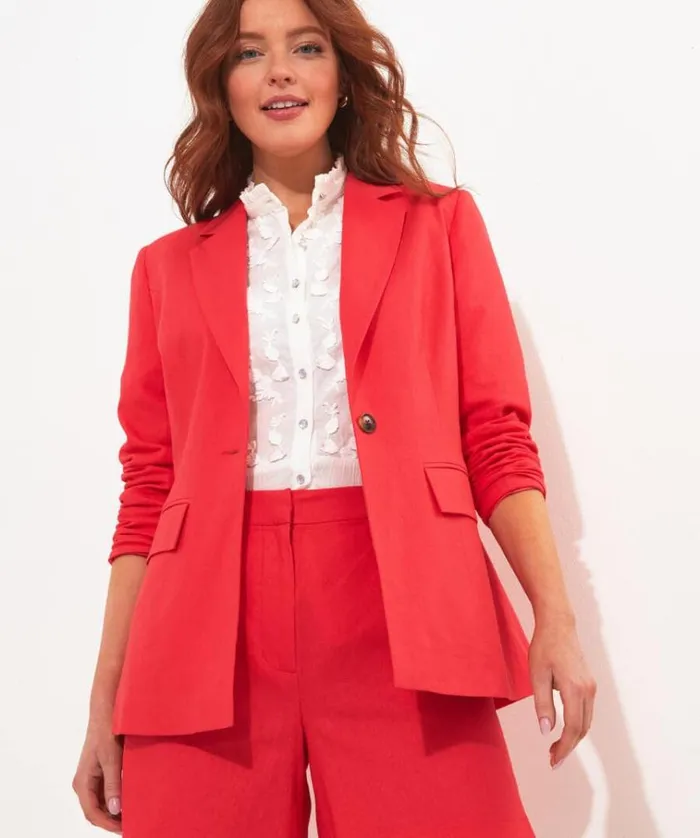 Women Joe Browns Jackets and Coats Lyla Linen Blend Tailored Jacket Women Joe Browns Jackets and Coats Lyla Linen Blend Tailored Jacket