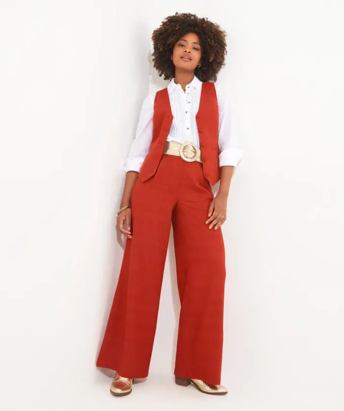 Women Joe Browns Jackets and Coats Lyla Linen Blend Waistcoat Women Joe Browns Jackets and Coats Lyla Linen Blend Waistcoat