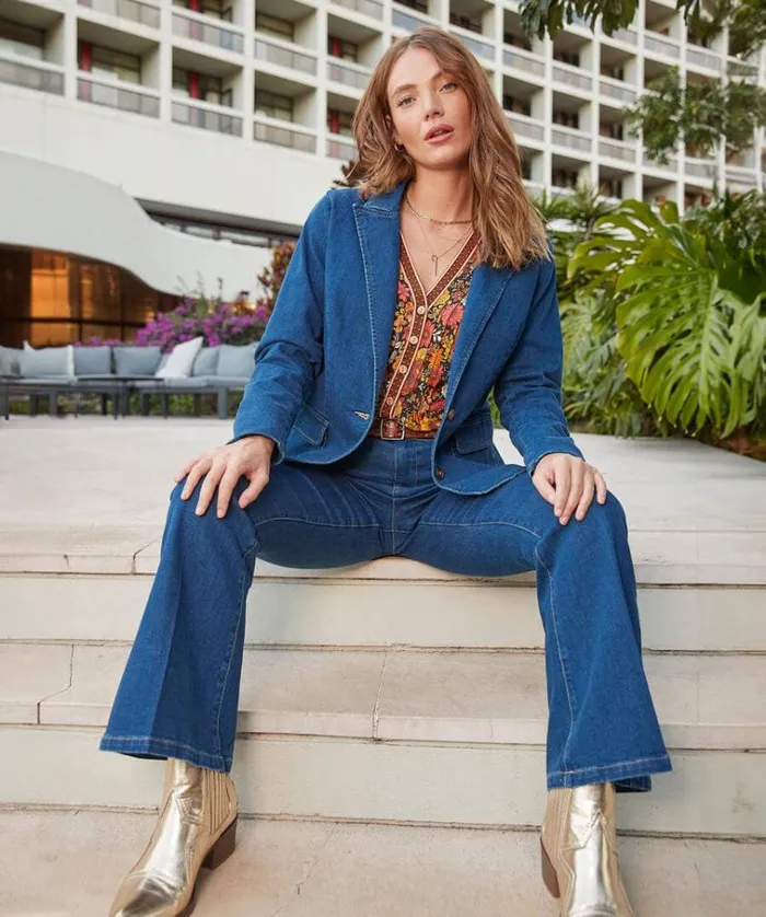 Women Joe Browns Jackets and Coats The Aurora Denim Blazer Women Joe Browns Jackets and Coats The Aurora Denim Blazer
