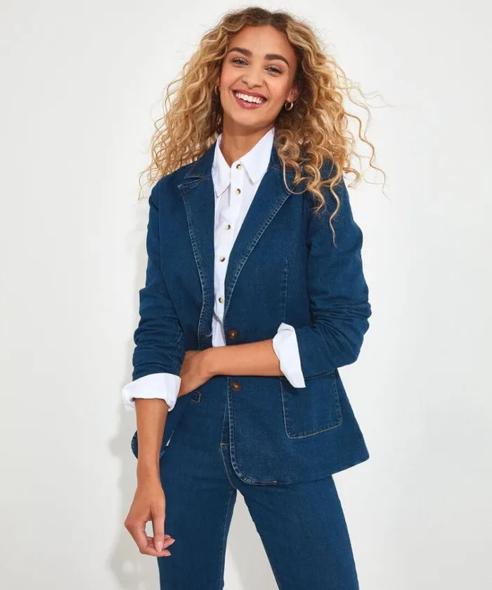 Women Joe Browns Jackets and Coats The Aurora Denim Blazer Women Joe Browns Jackets and Coats The Aurora Denim Blazer
