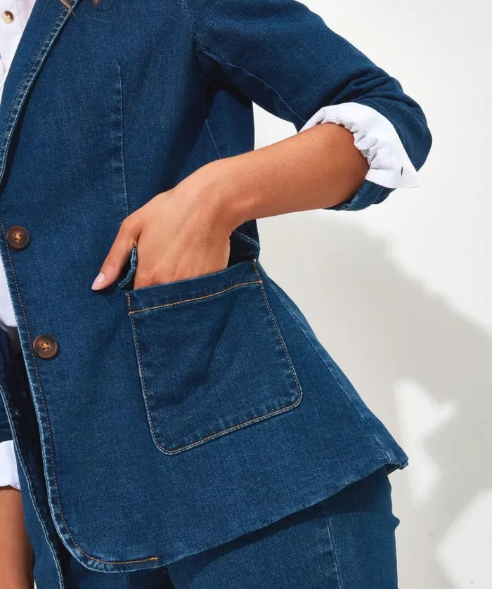 Women Joe Browns Jackets and Coats The Aurora Denim Blazer Women Joe Browns Jackets and Coats The Aurora Denim Blazer