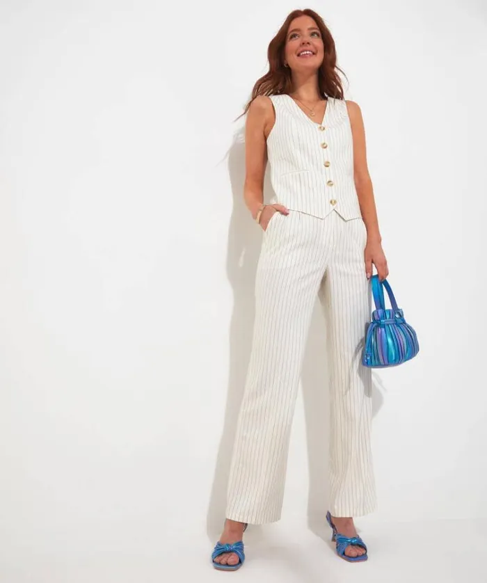 Women Joe Browns Jeans and Trousers Bianca Pinstripe Trousers