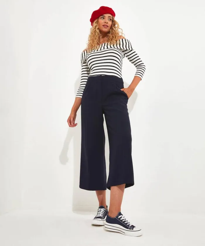 Women Joe Browns Jeans and Trousers Carly Wide Leg Crop Trouser