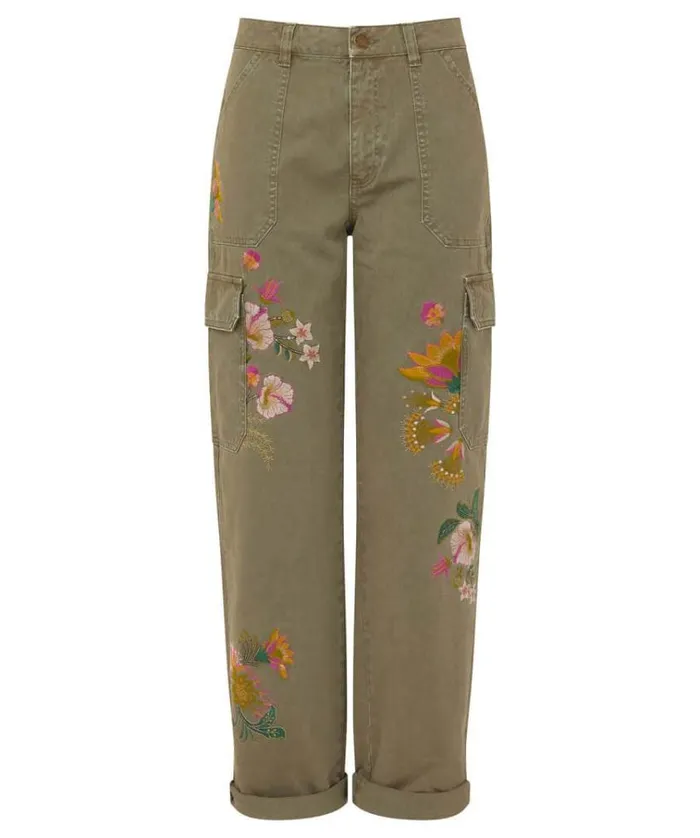 Women Joe Browns Jeans and Trousers Embroidered Cargo Pants Women Joe Browns Jeans and Trousers Embroidered Cargo Pants
